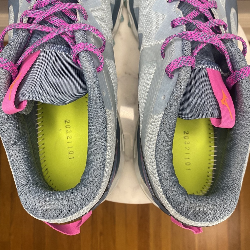Mizuno Wave Mujin 9 Shoes Womens Size 10 Blue Trail Running Athletic Sneakers - Picture 9 of 12